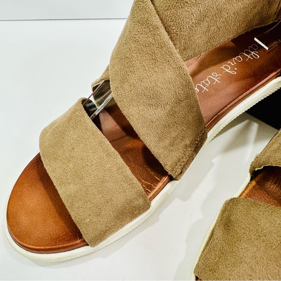 🎀 ALTARD STATE WOMEMS SIZE 9M REAR ZIP MICROFIBER BRUSHED SUEDE STYLE SANDALS - Picture 11 of 14